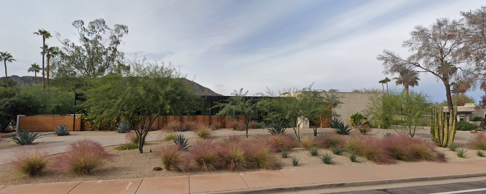 Before: real Street View of the dirt yard